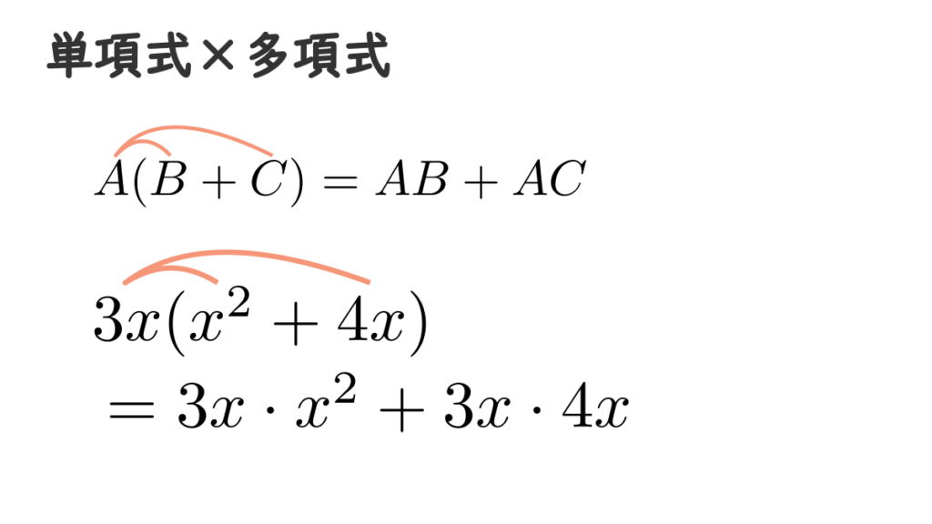 単項式×多項式